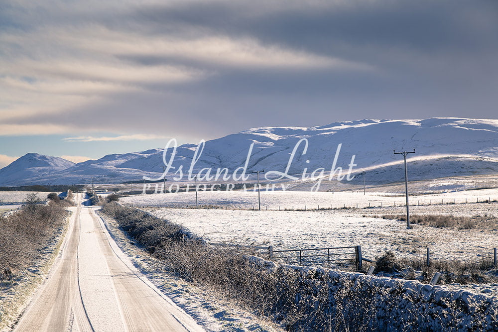 Cluanach Road in Winter