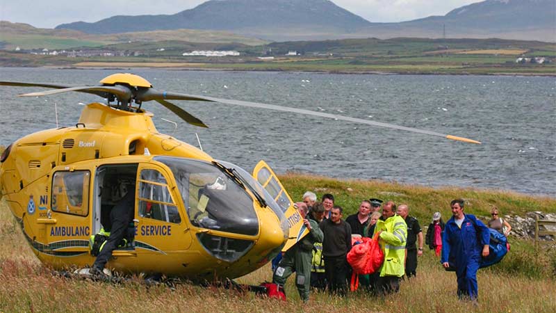 Air Ambulance on Islay